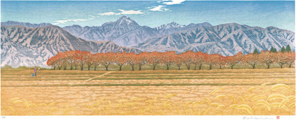 錦帯（安曇野／堀金／烏川）常念岳