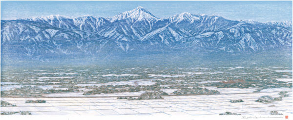 冬日（松本／アルプス公園）常念岳