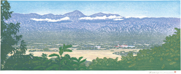 秋陽（松本／島内から）常念岳