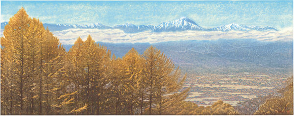 晩秋（松本／アルプス公園から）常念岳